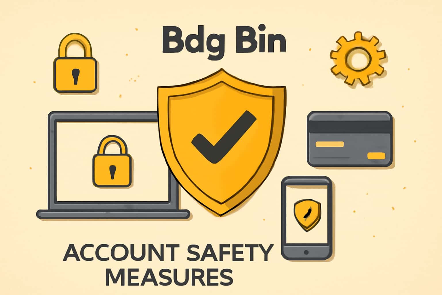 An illustration depicting Bdg Bin Account Safety Measures in a modern, high-tech environment.