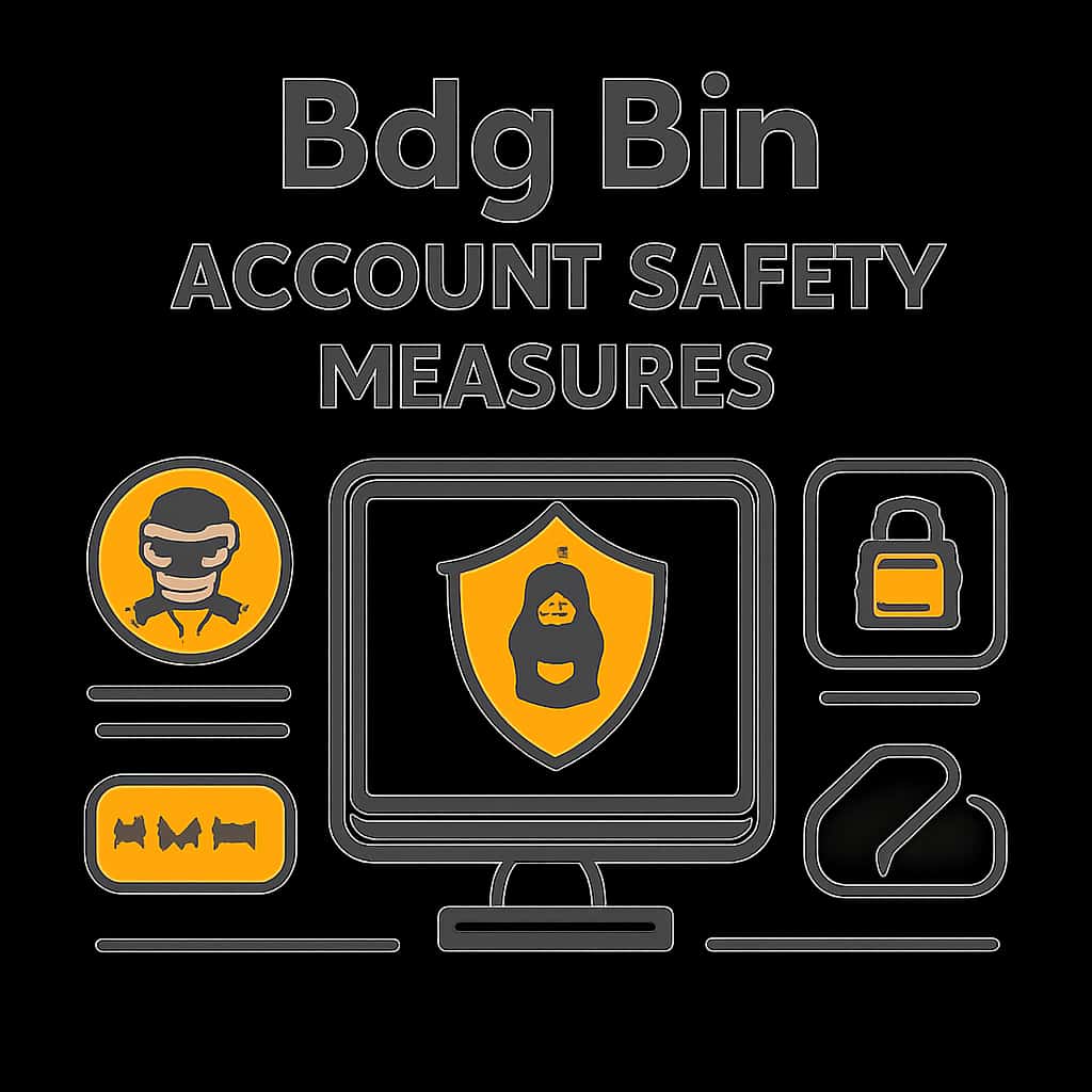 An educational illustration regarding Bdg Bin Account Safety Measures.