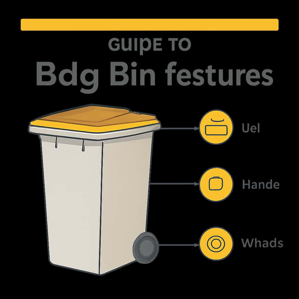An educational diagram outlining the key features of the Bdg Bin platform.