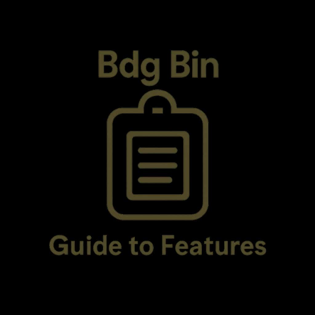 An icon representing the Bdg Bin features guide.