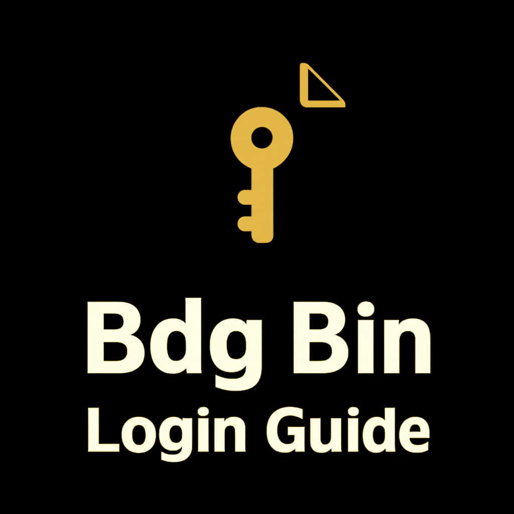 A minimal badge representing Bdg Bin Login Guide.