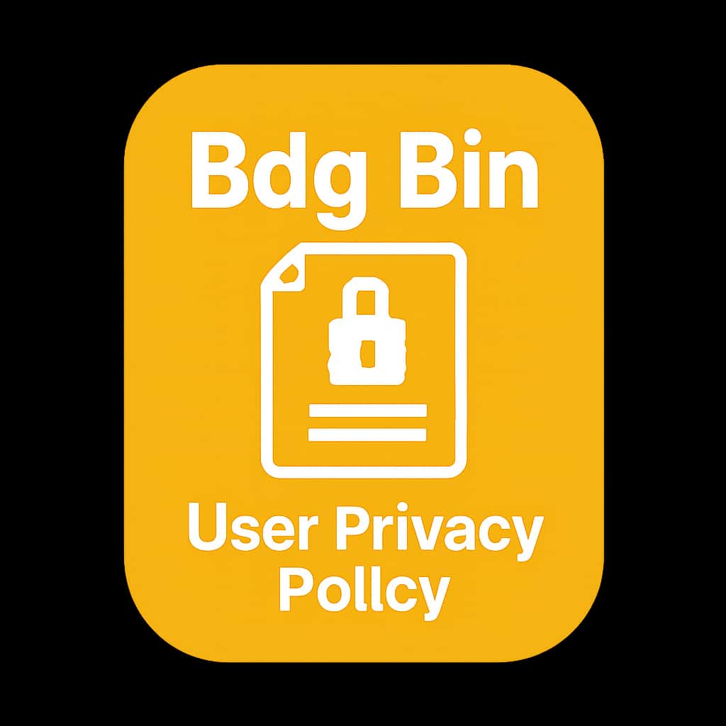 Icon representing Bdg Bin User Privacy Policy.