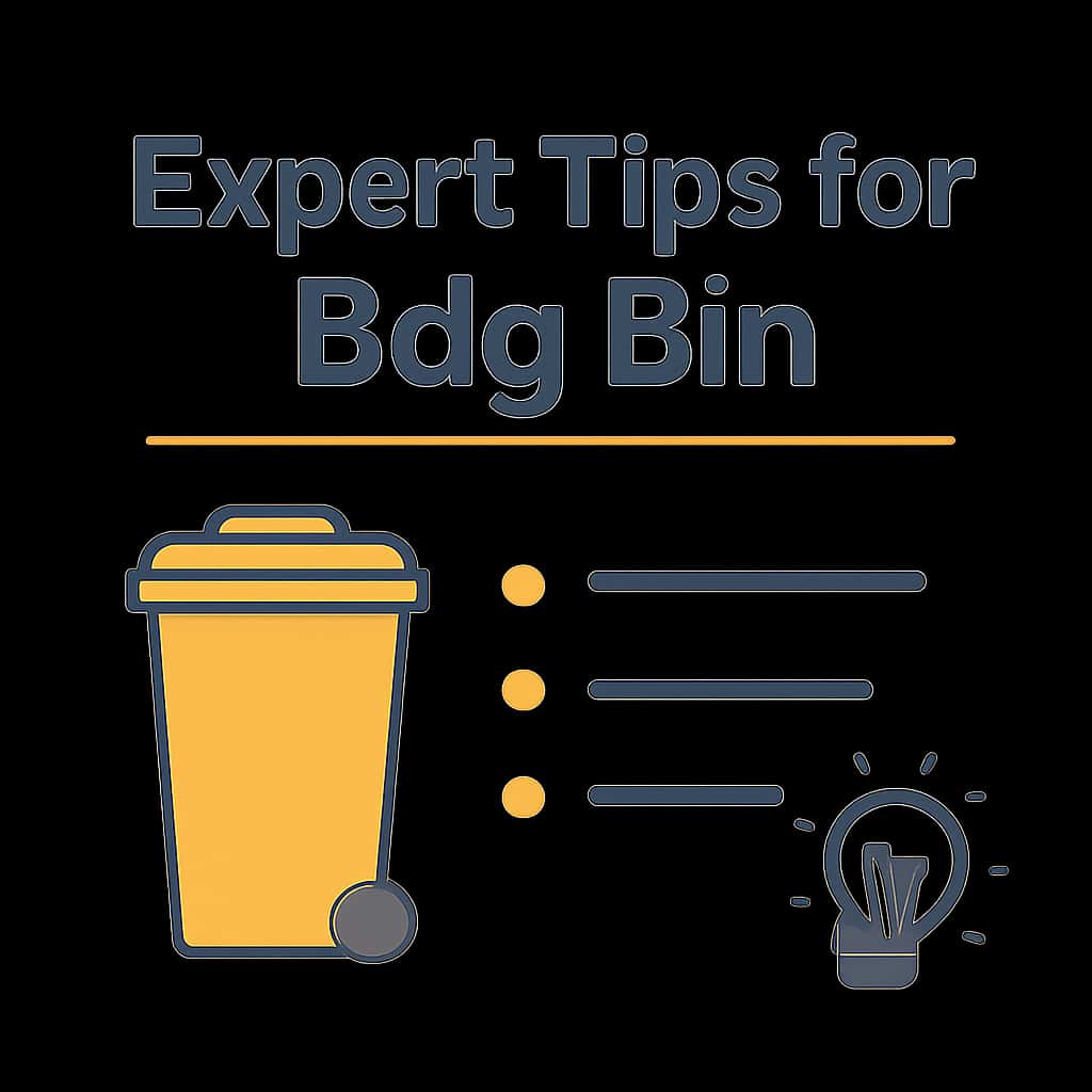 An educational diagram about Expert Tips for Bdg Bin.
