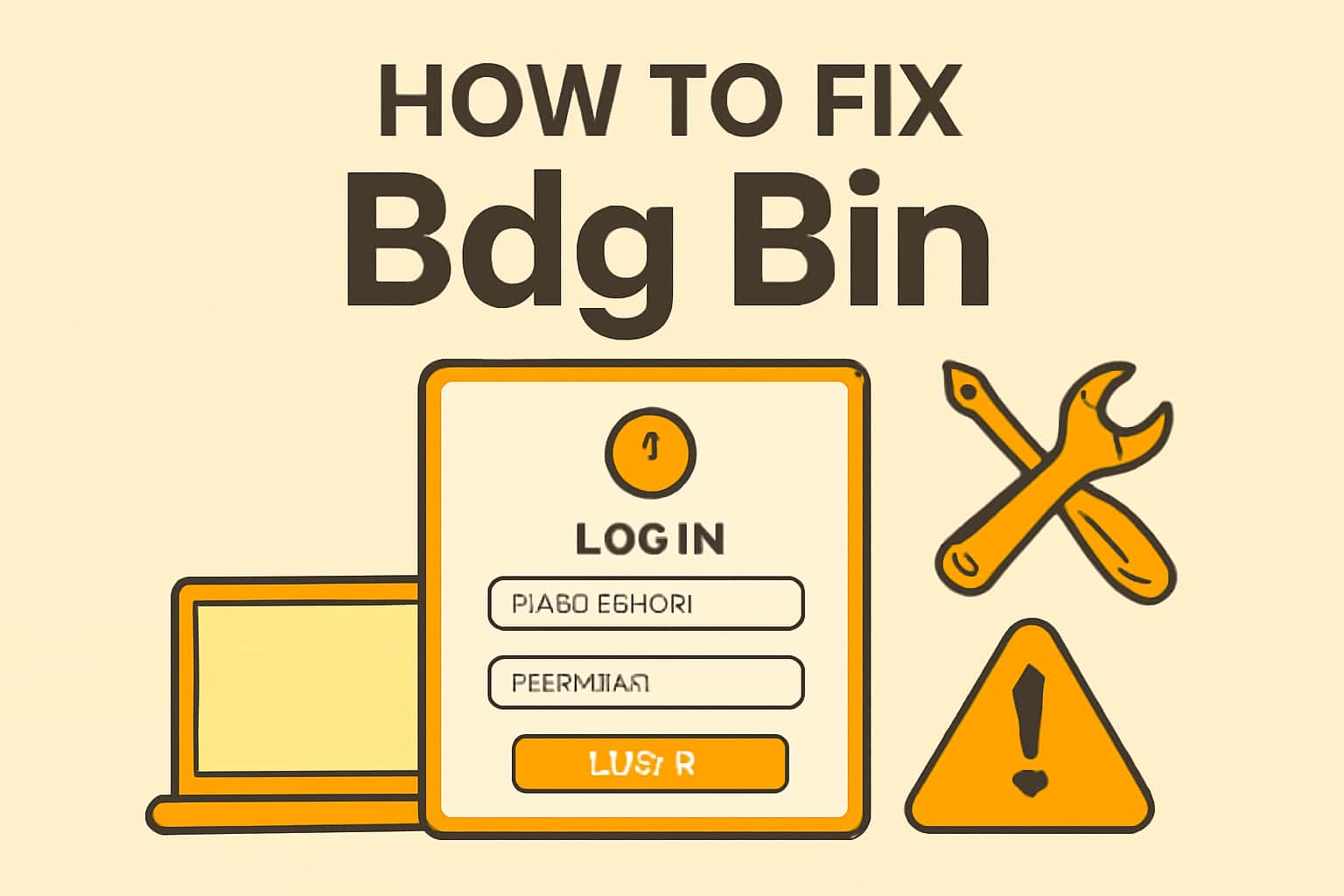 An informative banner about fixing login issues with Bdg Bin.