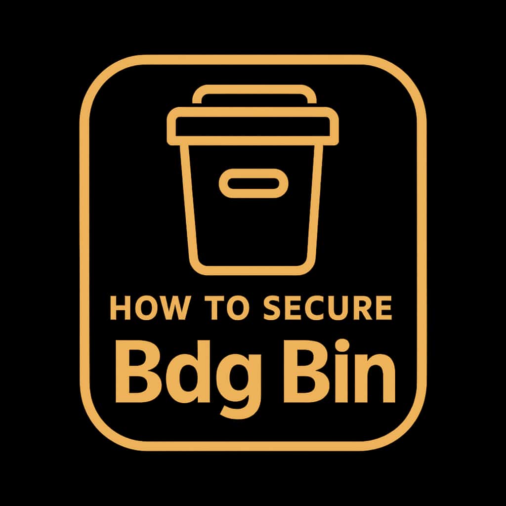 A badge symbolizing the security of Bdg Bin.