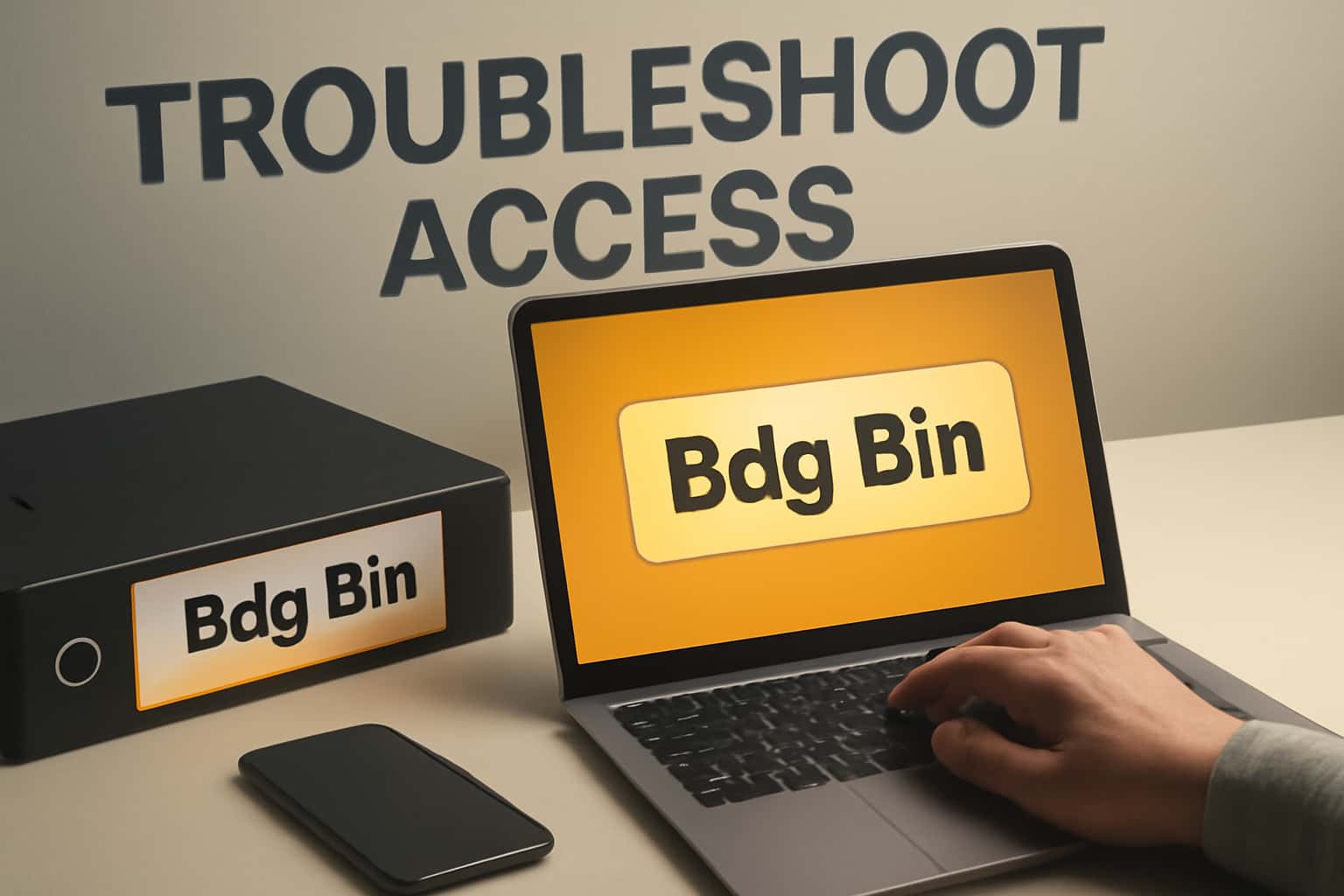 An informative visual representation for troubleshooting Bdg Bin access issues.