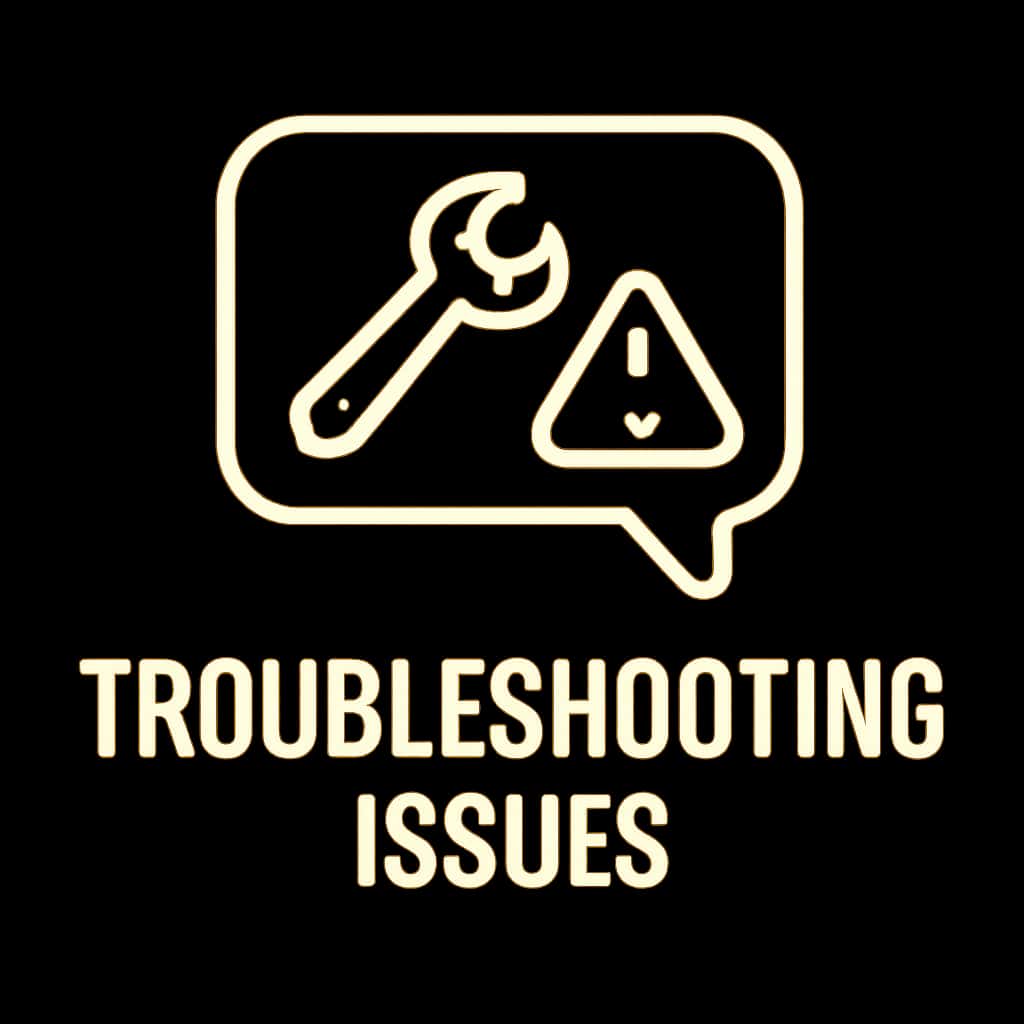 An icon symbolizing support for Bdg Bin troubleshooting.